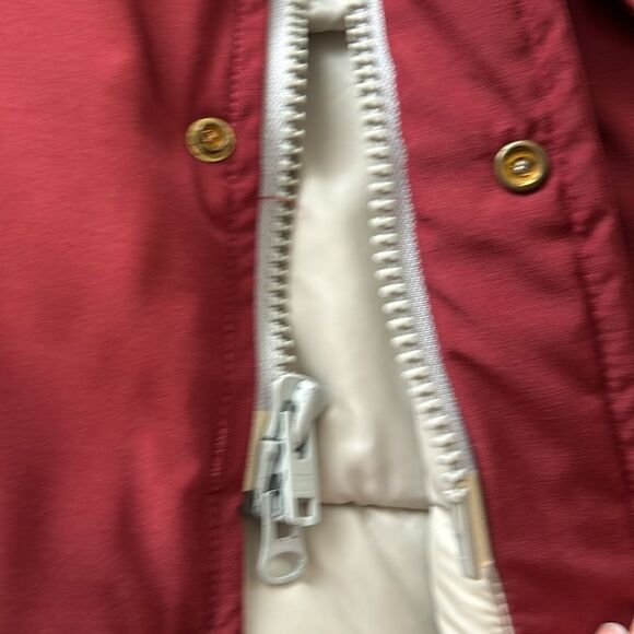 Vintage 80s LLbean Winter Insulated Burgundy Winter Snow Ski Jacket Coat L - Picture 10 of 15
